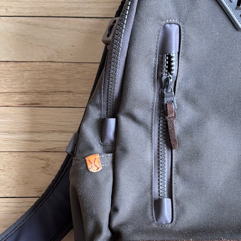 Visvim Brown And Black Backpack With Streamlined … - image 2